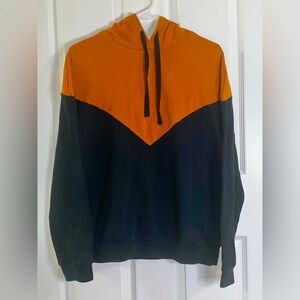 Black and orange hoodie